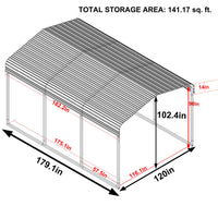 10 x 15 Heavy Duty Carport