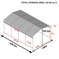 12 x 20 Metal Carport