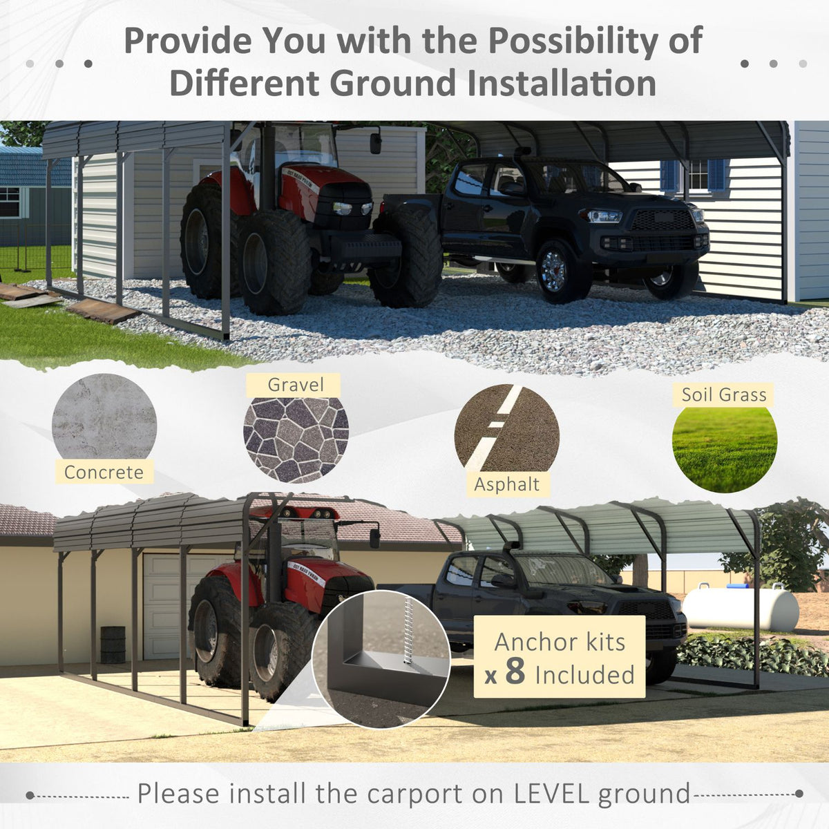 20 x 20 Metal Carport