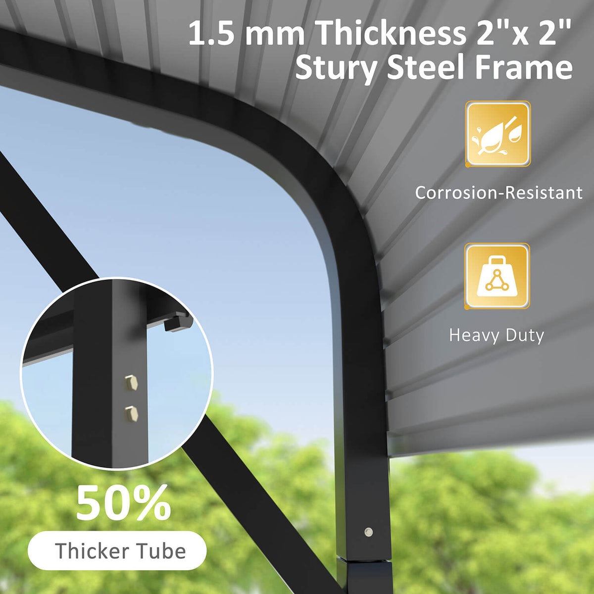 20 x 20 Steel Carport