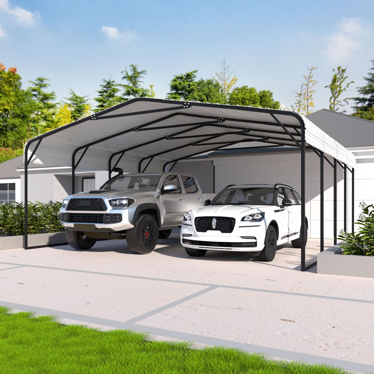 20×20 heavy duty carport
