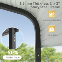 carport tent with corrosion-resistant frame