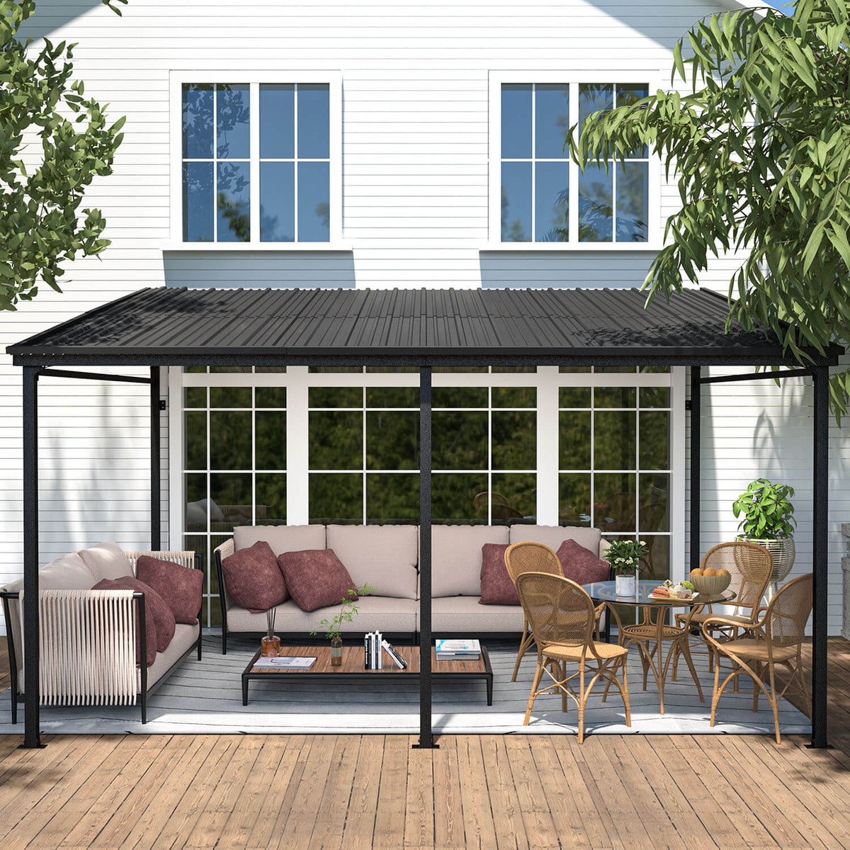 10x14 lean to gazebo