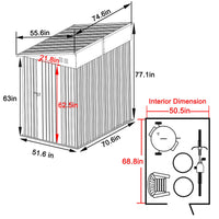Metal Tool Shed for Backyard, Lawn