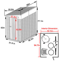 lean to metal shed for backyard lawn 4x10
