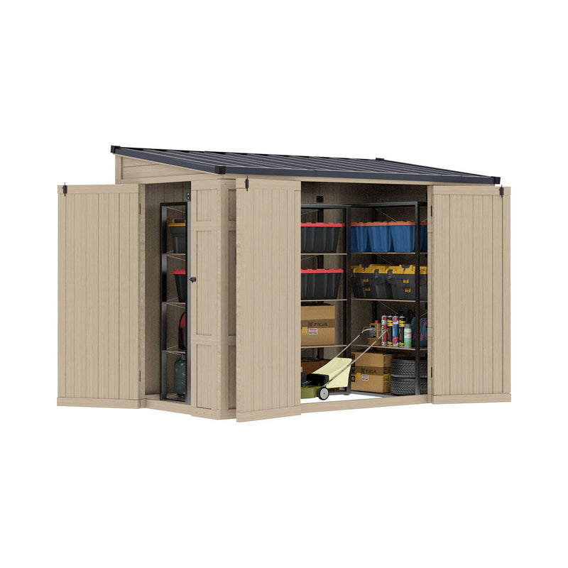 4x8 Wood Storage Shed