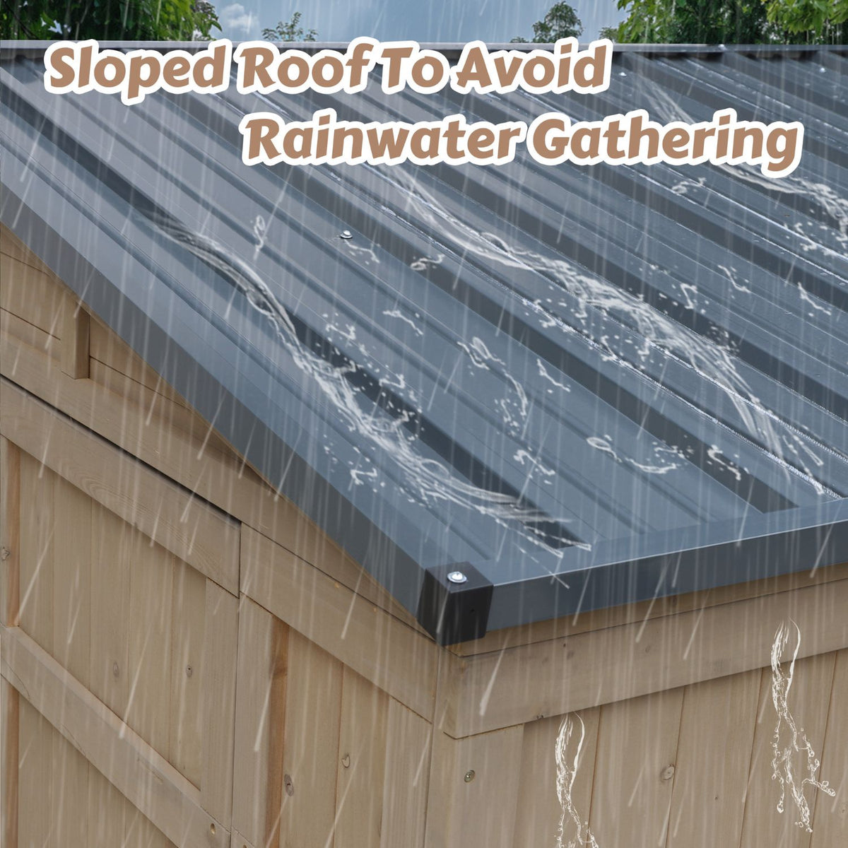 Sloped Roof Garden Shed