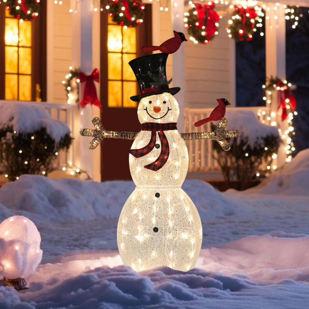 outdoor snowman decoration for yard