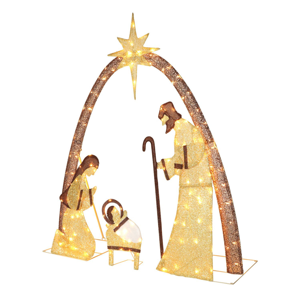 5ft nativity scene with lights