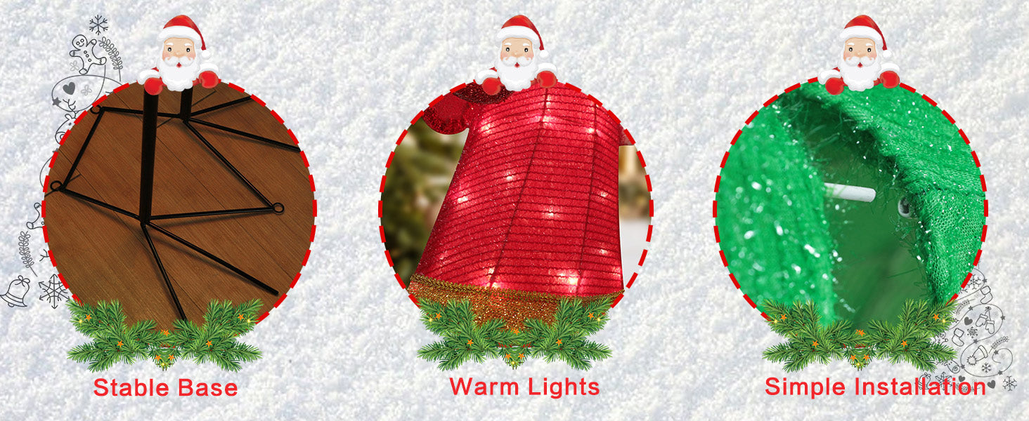Light up rooster Christmas lawn ornament