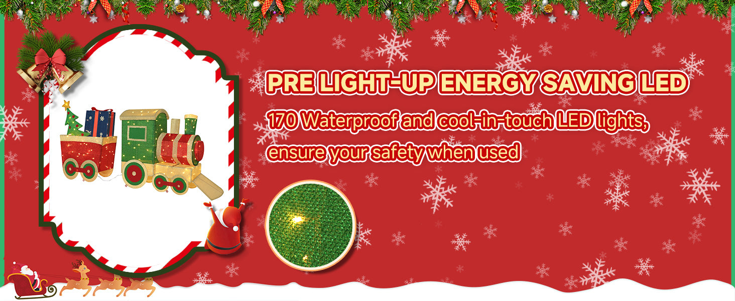 Energy saving led light Christmas train