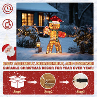 Large gingerbread yard decor