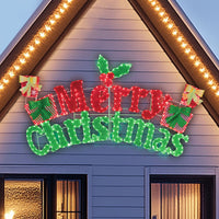 Lighted Christmas sign for the yard