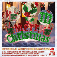 Outdoor Merry Xmas sign
