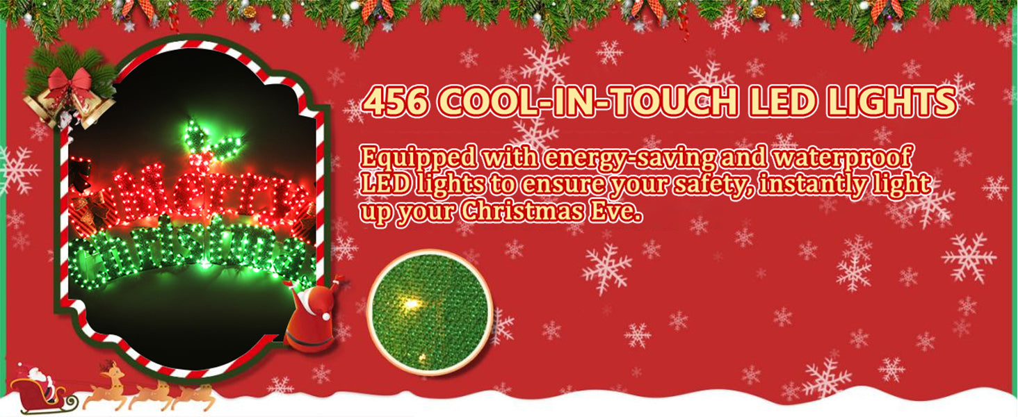 Veikous Outdoor Merry Christmas Sign
