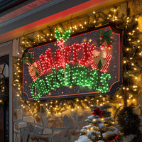 Lighted Christmas sign for the yard