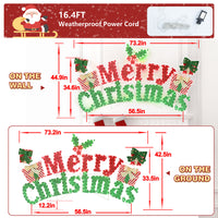 73.2x44.9 led Merry Christmas sign