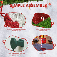 easy-to-assemble lighted Xmas countdown sign  