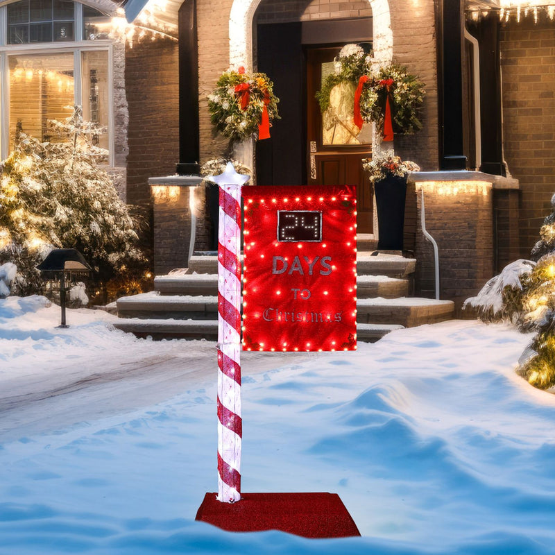 Christmas Countdown Sign Decoration for Outdoor