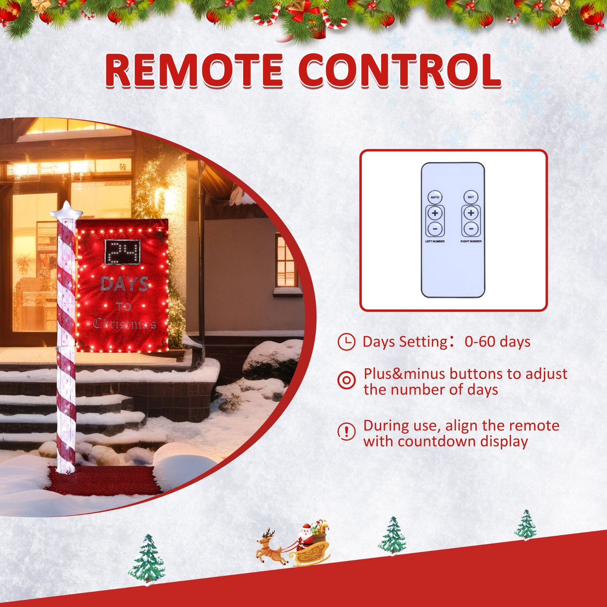 Electronic Christmas Lights and Decorations with Remote Control