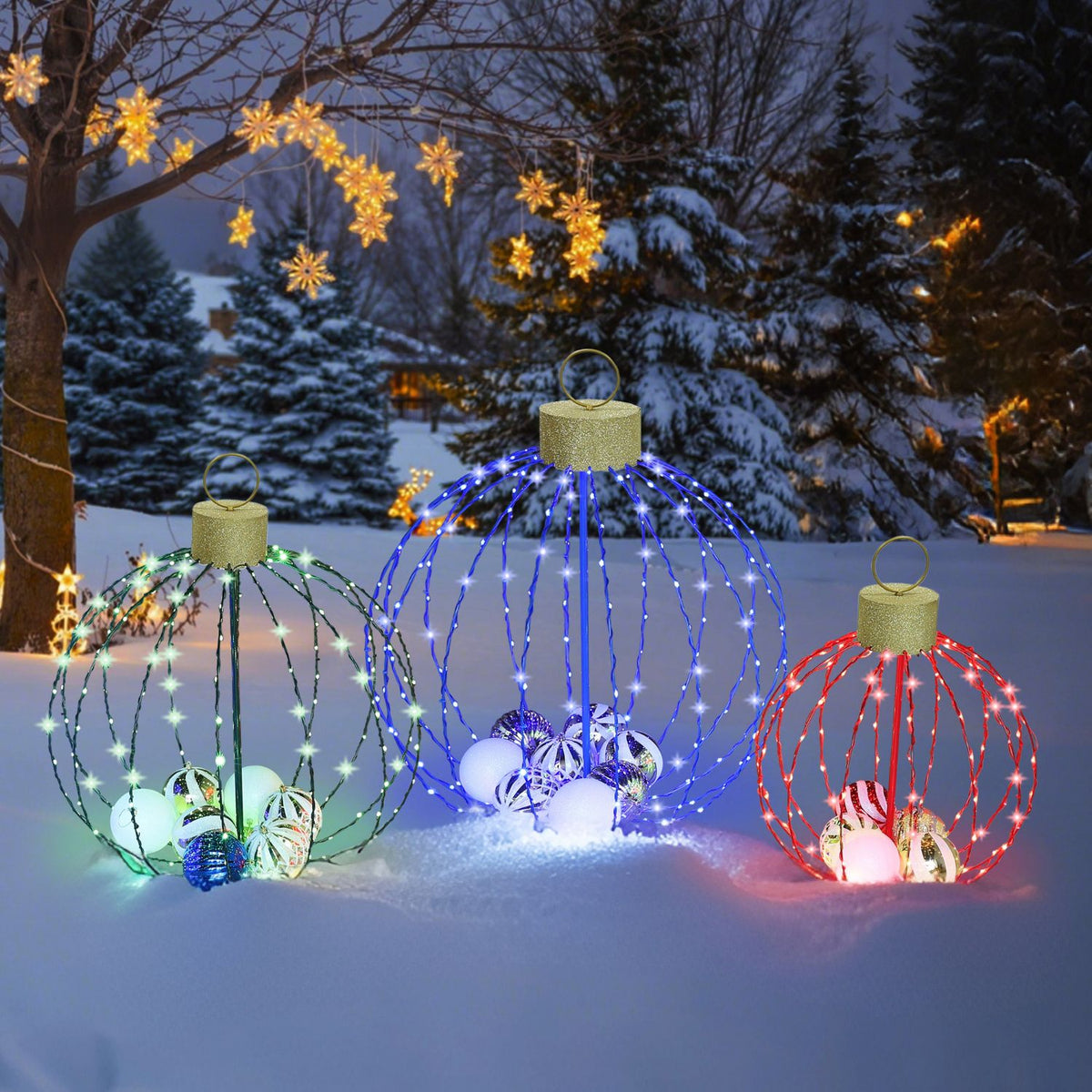 Christmas Sphere Lights for Outsdoor