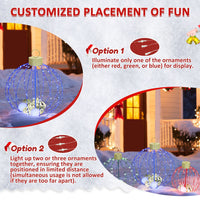 Christmas Sphere Lights for Patio Garden 