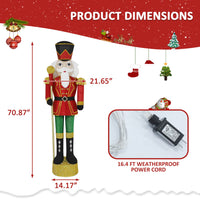 Veikous 5.9ft Christmas nutcracker
