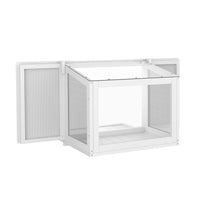 Plexiglass Cat Window Box, White