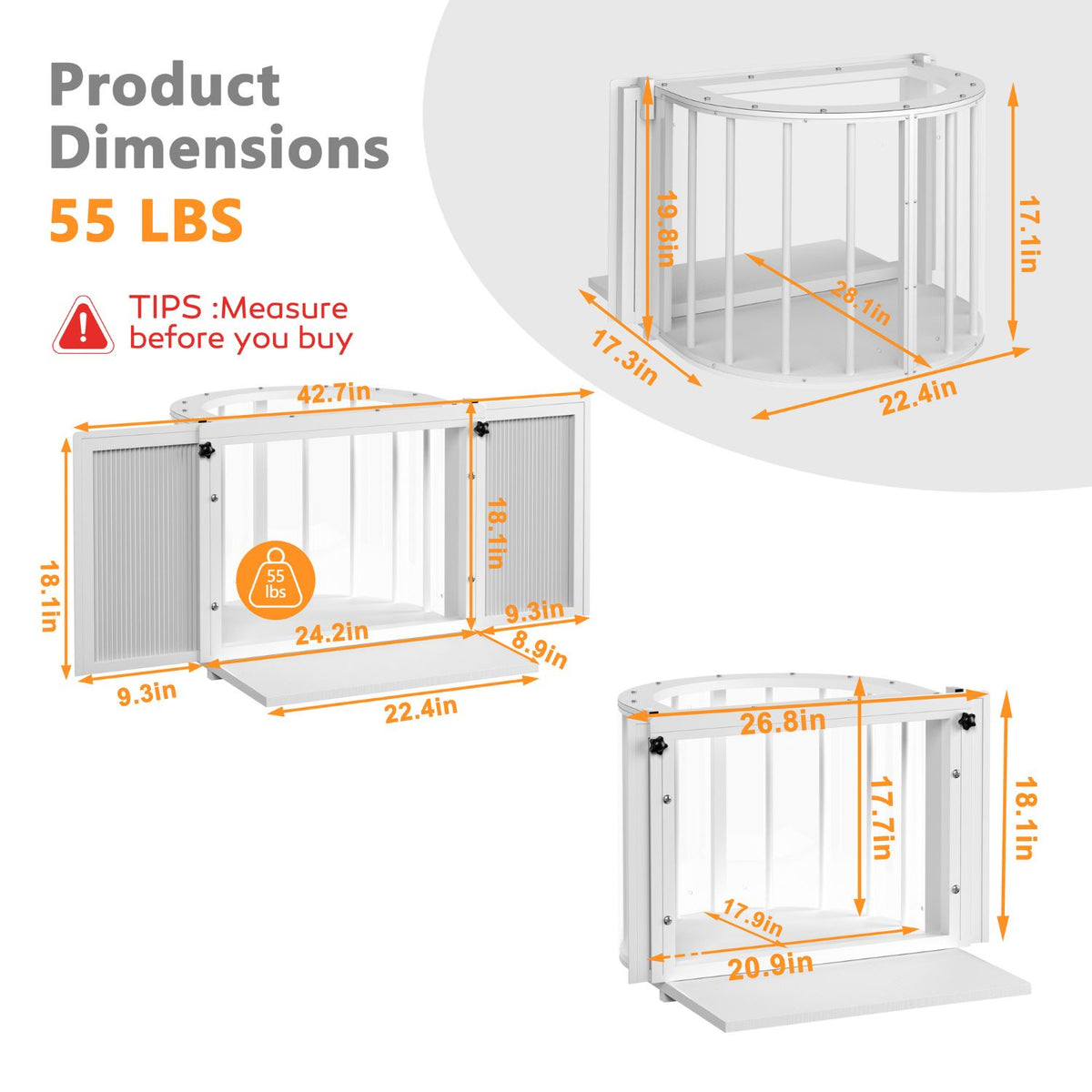 Window Cat Box with A Load Capacity of 55LBS