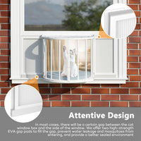 Veikous Cat Enclosure Outdoor with EVA Gap Pads