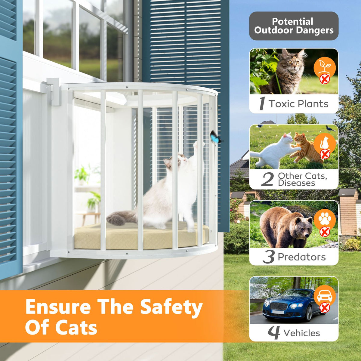 Cat Catio for Safely Enjoying The Outdoor Sights