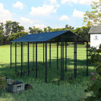 large chicken run with roof