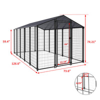 10'x6' Metal Chicken Pen for Yard