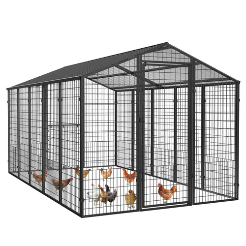 Metal Chicken Coop for 15 Chickens