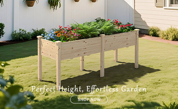 Cedar Elevated Planter Box