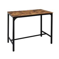 VEIKOUS Rectangular Bar Table 47“ High, Industrial Dining Table Tall Counter for Dining Room