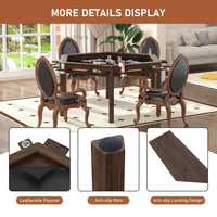 Veikous Game Table with Sturdy Legs