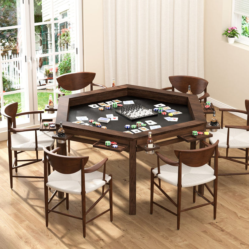 hexagonal board game table from veikous