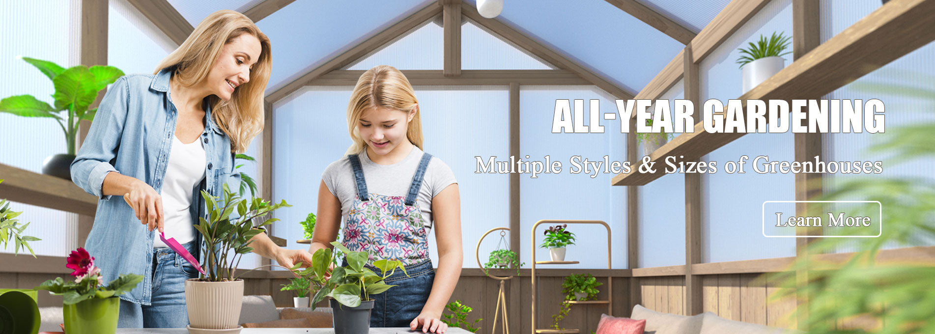 Veikous all year round gardening banner
