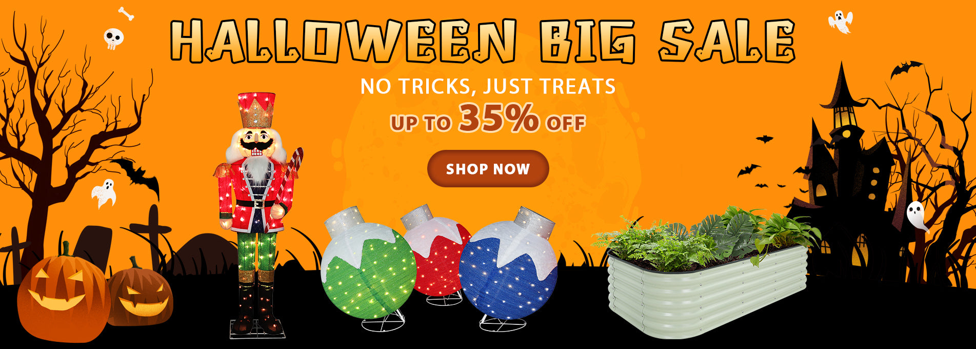 Halloween big sale, up to 35% off