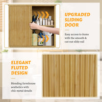 Over the Toilet Storage Cabinet with Sliding Door