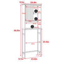 Over the Toilet Storage Cabinet with Sliding Door