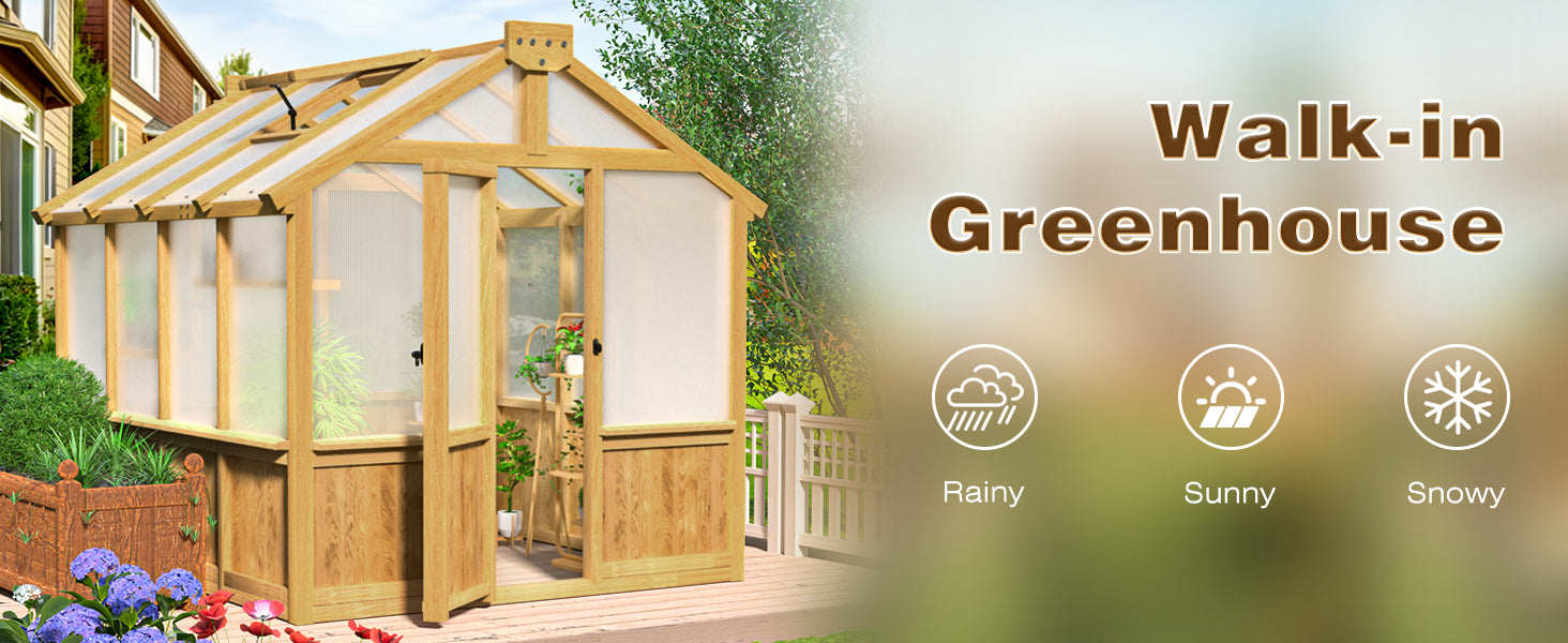 Veikous cedar greenhouse kits