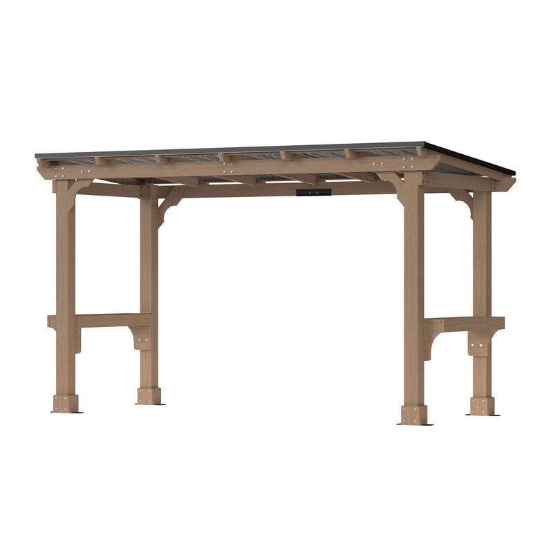 Wood Grill Gazebo, 6'× 13' 