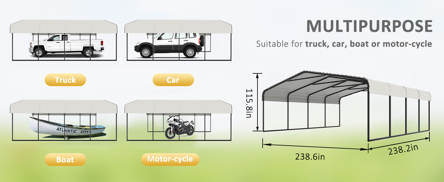 veikous carport, suitable for truck, car, boat