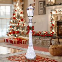 Light post Christmas decorations