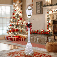 Light post Christmas decorations