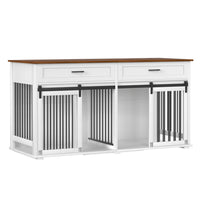 VEIKOUS Dog Crate End Table Large