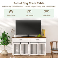 Indoor dog kennel multi-use furniture