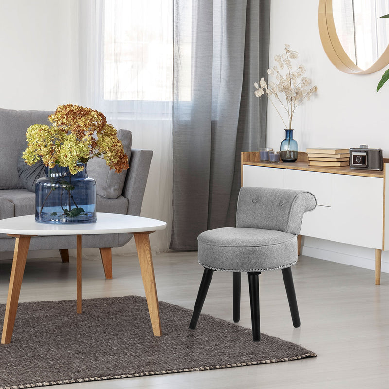 veikous VEIKOUS Vanity Stool Chair Makeup with Low Back -  veikous Vanity chairs 75.99